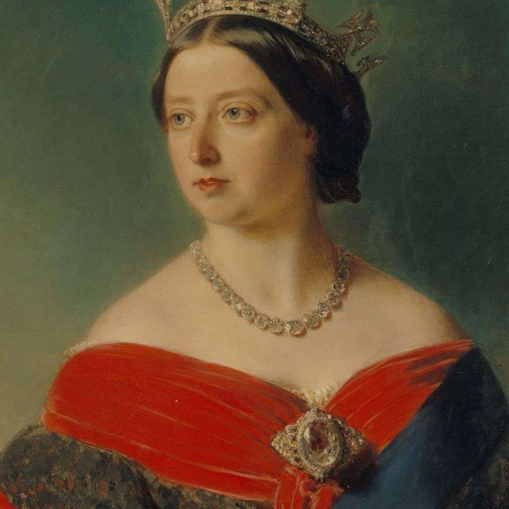Queen Victoria wearing the Koh-i-Noor diamond