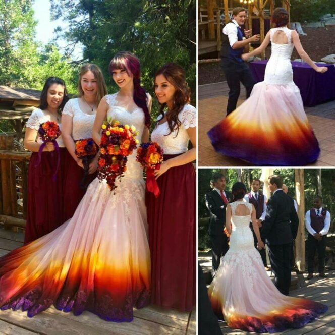 10 Astonishing Wedding Dresses. The Artist Creates Them in a Number of Exceptional Colors