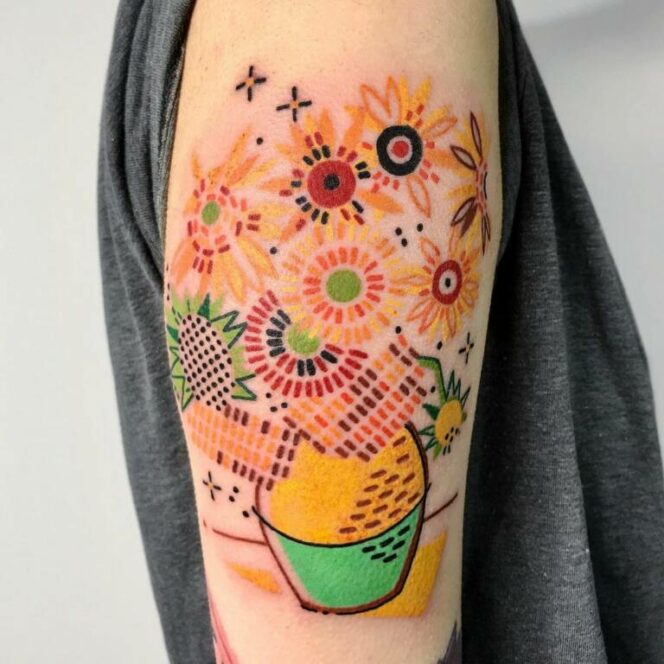 25 Colorful Tattoos of People and Animals. They All Look Like Comic Images!