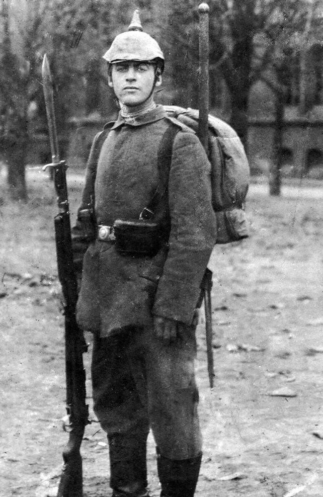 Erich Maria Remarque (then known as Erich Paul Remark) in his German uniform in World War I circa 1917.